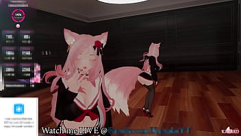 Preview 2 of Iterasal Gangbang - Kanako tries to Talk but her Chat just wants her to Squirt for them!! Catgirl Vtuber Moans and Cums!