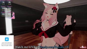 Preview 1 of Iterasal Gangbang - Kanako tries to Talk but her Chat just wants her to Squirt for them!! Catgirl Vtuber Moans and Cums!