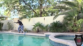 Preview 2 of Mama Bati Or Bhi Xxx Vedios - Pool Guy Rome Major Fucks Hottie Ashley Pink! What A Cowgirl!