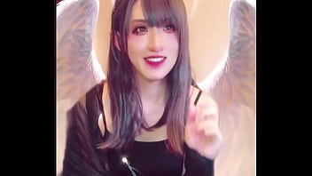 Preview 1 of Dalam Kamar Kecil - 【個撮】股間が生えた天使が配信しながらオナニーをする動画