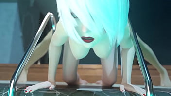 Preview 2 of Filipina Sex Diary Maymay - They managed to stay alone at night by the pool.. and they had futa sex. 3D Dickgirl fucks girl and cum on her stomach