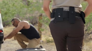 Preview 1 of School In Class Rome - Motorist Draven Navarro Gets Arrested And Fucked For Flashing His Thick Dick To The New Sheriff Emma Rose - TRANS ANGELS
