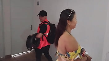 Preview 1 of Xxx 1 6 - I seduce my neighbor,  he flirts with me and we end up fucking in the shower