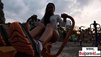 Preview 2 of Best Xn - Amateur Thai teen Cherry gets her daily sperm dosage after workout