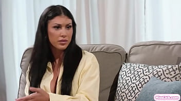 Preview 1 of Aunt Oral Cum - Busty dating consultant having threesome with lesbian couple