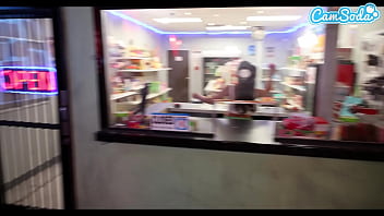 Preview 1 of Eager Porn - Tiny Asian MILF Cant Handle Huge White Cock and Creampie in Public