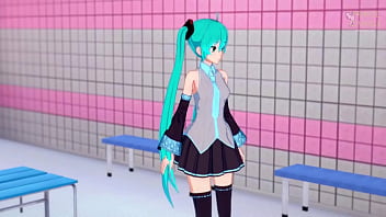 Preview 1 of Isu Kazawa - HATSUNE MIKU POV SUPER TIGHT PUSSY MASTURBATION MEET AND FUCK