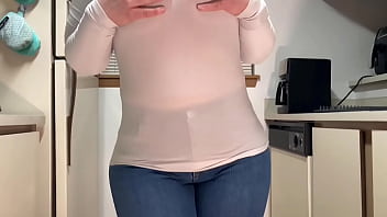 Preview 1 of Bpak N Anak Sex - Wife In The Kitchen With A Big Fat Ass