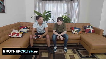 Preview 1 of Cock Heo - BrotherCrush - Cute Teen Dakota Lovell Bends Over And Spreads His Ass Cheeks For Amone Bane