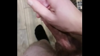 Preview 1 of Red Head Girl And Wolf - this guy enjoys jerking off