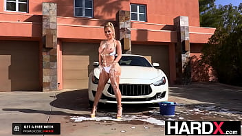 Preview 1 of Japanese Prison Strapon - HardX - Blonde Bombshell Savannah Bond Analized