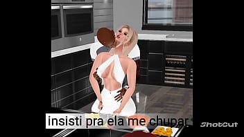 Preview 2 of Mckenzie Lee Oily Massage - Chamei minha amiga pra vim em casa e acabei fudendo ela... Historinhas do imvu
