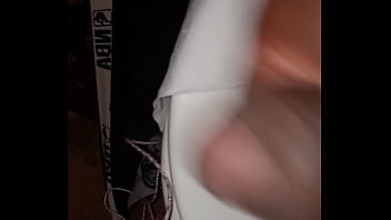 Preview 2 of Black Widow Anime - stroking the cock in stall room of the coffee house 2