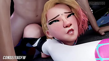 Preview 1 of Bro Nu Sis - Spider-gwen cojida