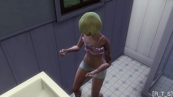 Preview 2 of Loku Linga - Blond femboy Tame&#039_s Ebony dreadhead sims 4