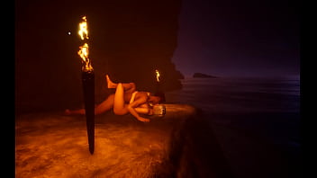 Preview 1 of Xxx Beautiful Yang Grls - Cogiendo en la orilla de la playa