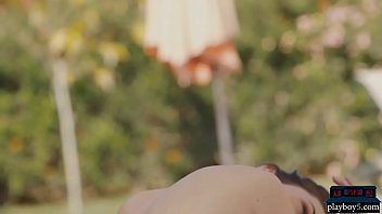 Preview 4 of Petite Shcool - Gorgeous brunette Serena Wood strips off her bikini