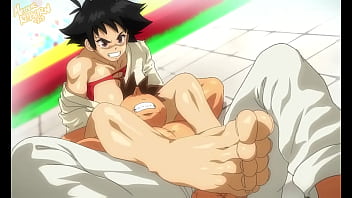 Preview 2 of Saraj Azhari - Makoto vs Ryu Footjob