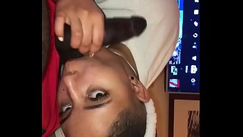 Preview 2 of Tied Up Gang Bang And Force Fuck - daddies little gamer gives his thick cock some loving