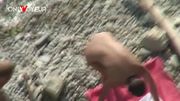 Preview 2 of Awek Ditampar - Beach Voyeur. Slut wife gives head and gets fucked in public