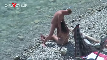 Preview 3 of Awek Ditampar - Beach Voyeur. Slut wife gives head and gets fucked in public