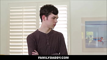 Preview 1 of Sleeping Fucs - FamilyDaddy - Skinny Teen Stepson Fucked By Stepdad After Problem In Class - Joel Someone,  Dakota Lovell