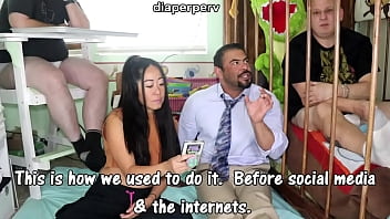Preview 1 of Husbands Are Away Moms Play - being an AB/DL in the 90s and discovering diaper fetish