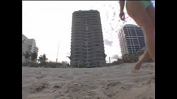 Preview 1 of Zoo Hardcore Analquot - Sexy little brunette Mia Banggs at the beach lures the camera man home for POV fuck