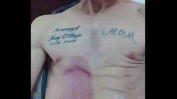 Preview 4 of Webcam Hairy Armpits - Big white cock masturbating solo