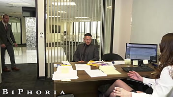 Preview 1 of All Sensation Porns - BiPhoria - Office Meeting Turns To Bisexual Threesome