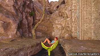 Preview 2 of Johnny Sins Swimming Pool - Vore Adventure Girl Eaten