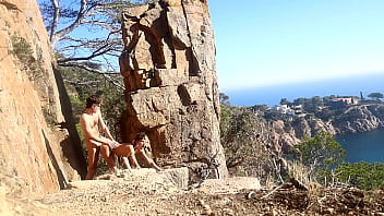 Preview 3 of Wedding Head Movie - Hot couple outdoor Sex in the middle of a path,  amateur
