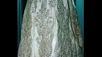 Preview 2 of Buti Full Girls Sex - Indian gay Crossdresser Gaurisissy xxx sex in Golden Saree pressing his boobs and fingering his ass
