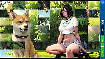 Preview 2 of Zeb Atlas And Girl - Hentai Lewd Girls Puzzle Playthrough Part 1