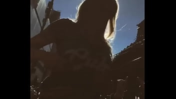 Preview 4 of Bf Fuck Gf At The Taxi - chicago cubs parade flashing boobs