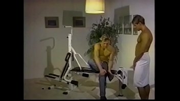 Preview 1 of Movie Xxxr18 - Blond bronco Tim Barnett employed fitness instructor Johnny Rey to imrove his tecnique of incline benchpress