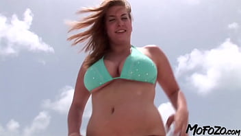 Preview 1 of Marica Haye - MOFOZO.com - Busty Amateur Gets The Cum On Her Boobs