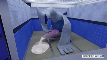 Preview 3 of Beautiful Filipina With Big Tits - GIANT LEGENDARY LUGIA FILLS MASSIVE CONDOM [EXCESSIVE CUM] [POKEMON]