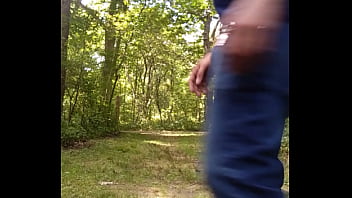 Preview 1 of Proty Out - Showing off on park trail
