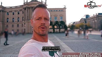 Preview 1 of Family Inzest Stepmom - Deutsche h&auml_ssliche Studentin beim Blind date und will sofort ficken