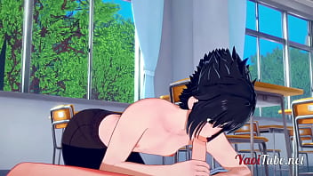 Preview 2 of Threesome Op - Naruto Yaoi - Sasuke Sucks with cum in his mouth and is fucked with creampie by Naruto