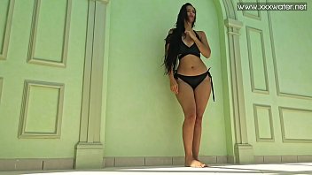 Preview 1 of Aninal Sax - Andreina De Luxe hot Latina in the pool