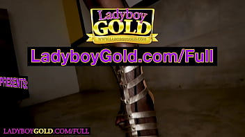 Preview 1 of Me Chatting On Skype - Huge tits Thai ladyboy beauty POV blowjob and rimjob before the anal sex