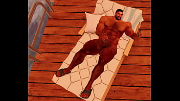 Preview 1 of Avy Scott Sofbol - hunky cam heyward gives his big dick some release