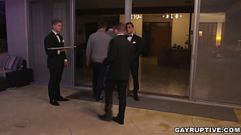 Preview 1 of Tony Pikahoe Giselle - Muscular guy James managed to fuck their friend Robert while his current boyfriend Toby was in the shower.