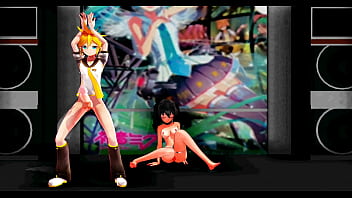 Preview 4 of Partys Amaricca - 【MMD】GO BANANAS