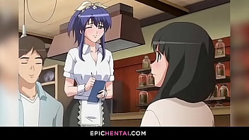 Preview 1 of Xxx Sunny Leoney - Cafe employees having sex