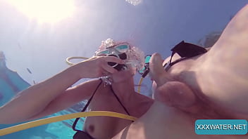 Preview 3 of Big Black Booty Feet - Underwater hardcore sex and blowjobs from Minnie Manga