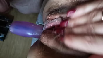 Preview 1 of Samll Girl With Boy Xxx - Milf masturbation hairy pussy with sex mashin