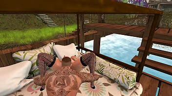 Preview 2 of Shemale In Girdle - Second life - Fucking hot Japanese slut